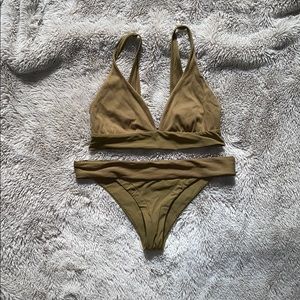 Boys + Arrows Khaki Swimsuit Set